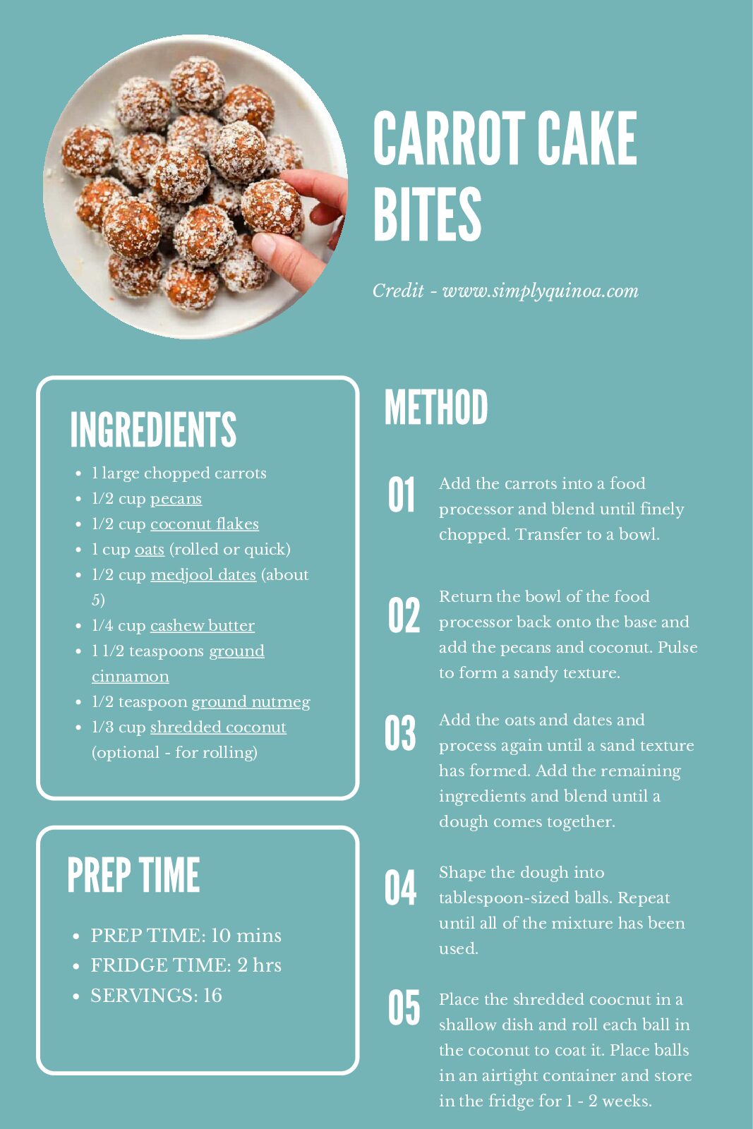 Carrot Cake Bites