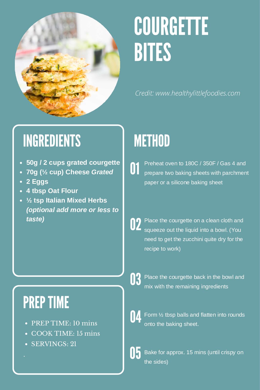 Courgette Bites